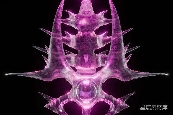 高清摄影 神秘紫色发光生物