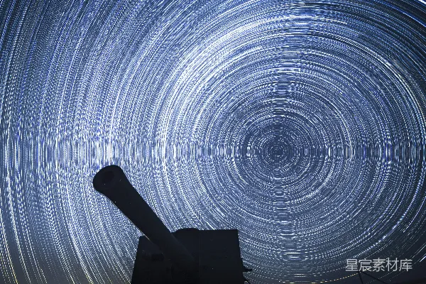 高清摄影 天文望远镜与星轨