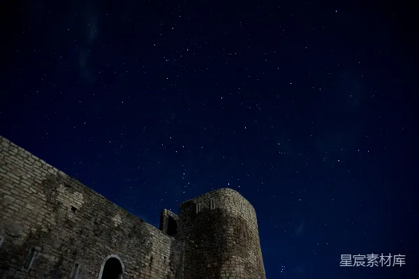 高清摄影 夜空下的古堡