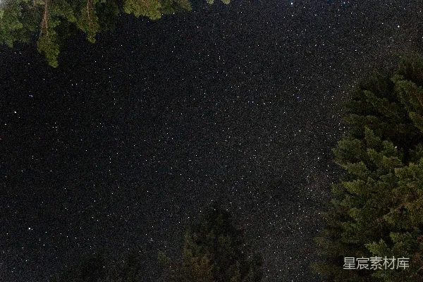 高清摄影 夜空中的星光