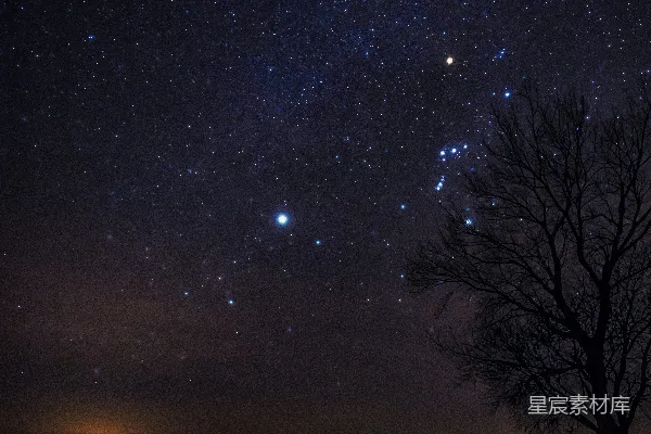 高清摄影 夜空下的静谧湖畔
