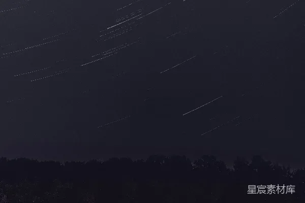 高清摄影 夜空的星轨