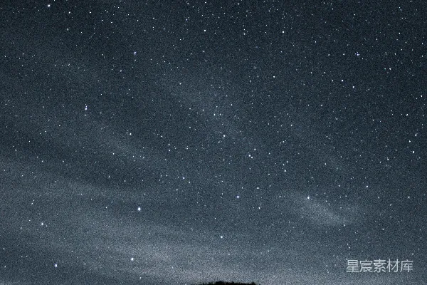 高清摄影 夜空下的山影