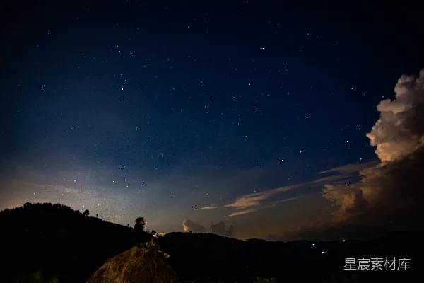 高清摄影 仰望星空的夜晚