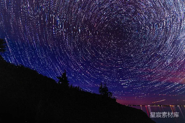 高清摄影 星空旋转轨迹