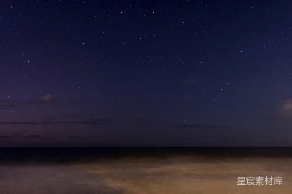 高清摄影 星空下的海景