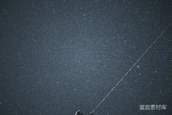 高清摄影 星夜下的电杆