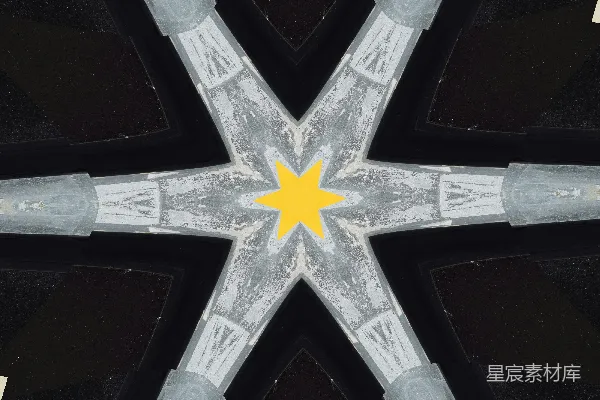 高清摄影 星形图案的几何魅力
