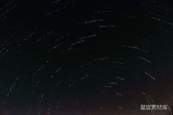 高清摄影 星轨下的夜晚