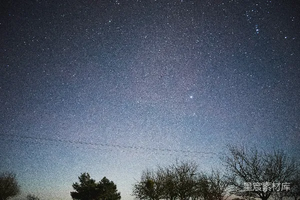 高清摄影 夜空下的繁星点点