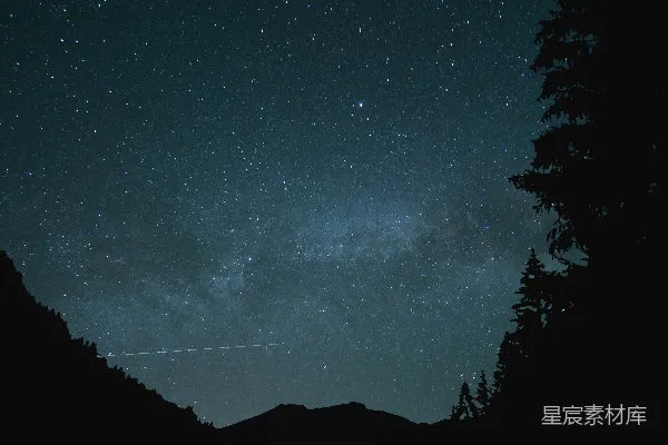 高清摄影 夜空下的繁星点点