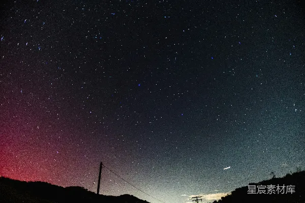 高清摄影 星空下的静谧夜晚