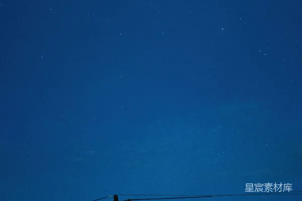 高清摄影 夜空下的电线杆