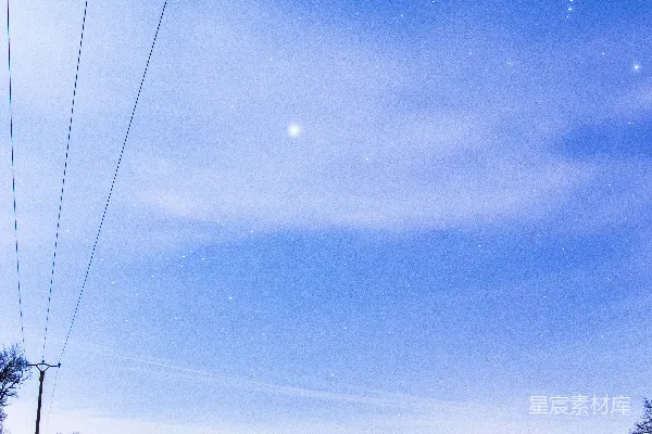 高清摄影 仰望星空的背影