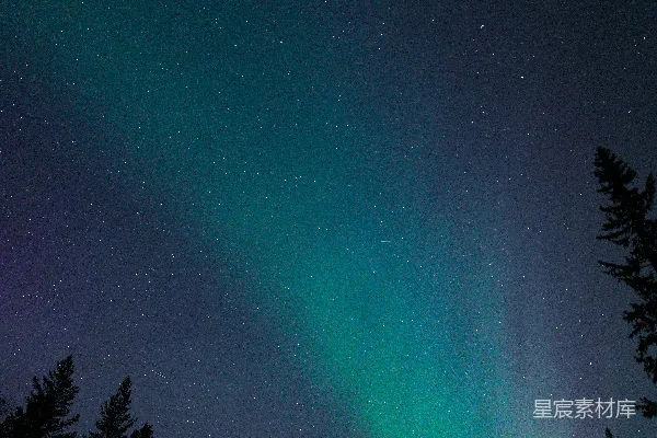 高清摄影 极光下的夜景