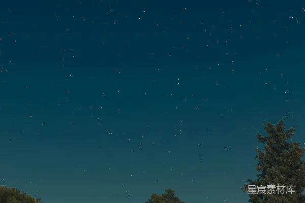 高清摄影 夜空下的星光与车灯