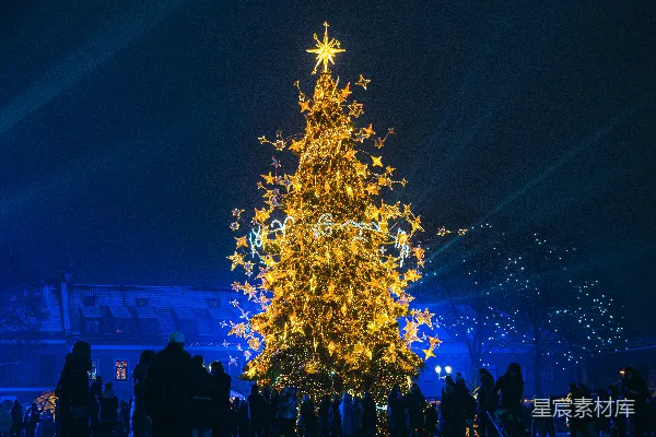 高清摄影 璀璨圣诞夜