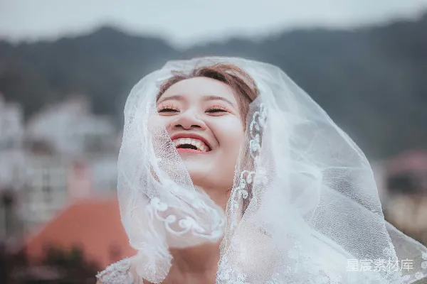 高清摄影 幸福的婚纱笑靥