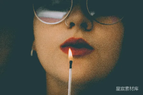 高清摄影 点燃的唇