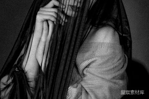 高清摄影 纱幕下的神秘女性