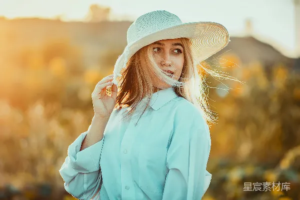 高清摄影 阳光下的优雅女性