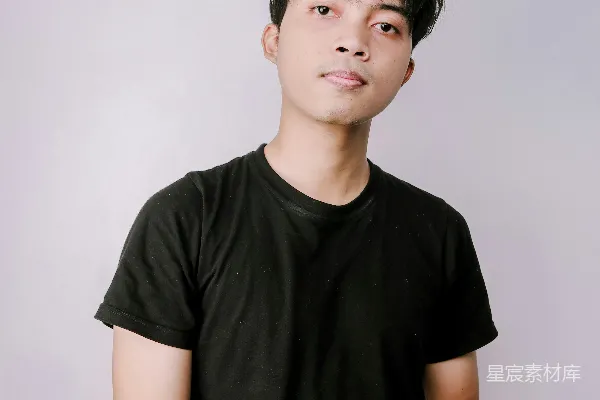 高清摄影 青春少年的自信微笑