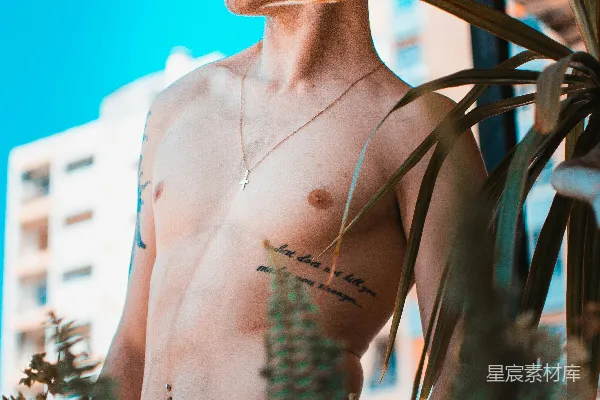 高清摄影 阳光下的男人肖像