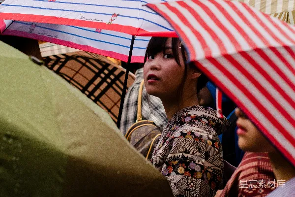 高清摄影 雨中和服下的风情