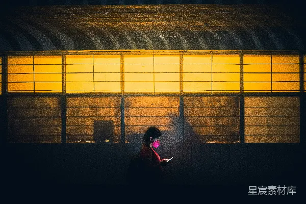 高清摄影 都市夜景中的剪影