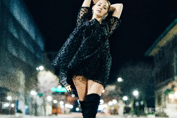 高清摄影 夜色中的舞者