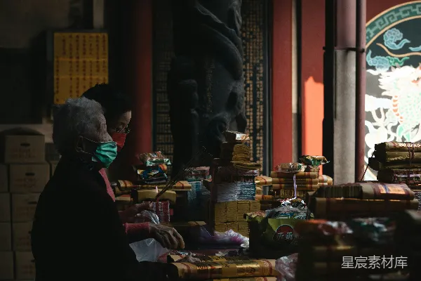 高清摄影 古香古色的市集一角