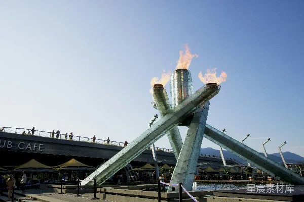 高清摄影 奥运五环火炬台