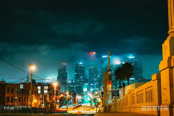 高清摄影 夜幕下的都市繁华