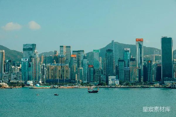 高清摄影 香港维港的都市风景