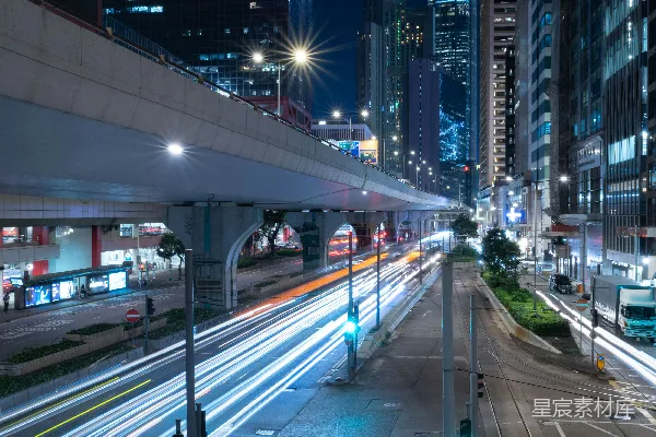 高清摄影 都市夜景延时摄影