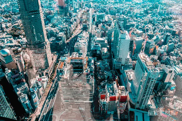 高清摄影 俯瞰都市：现代化都市的全景