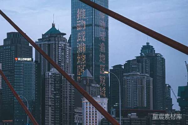高清摄影 城市夜景中的出租车