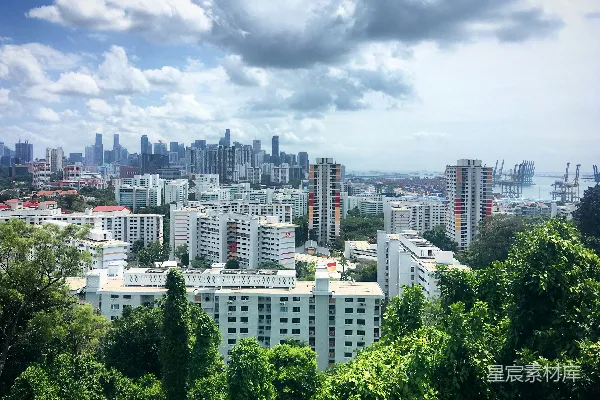 高清摄影 新加坡城市全景