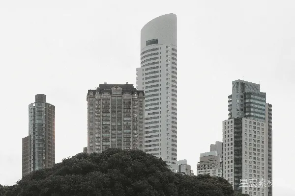 高清摄影 城市与自然的对比