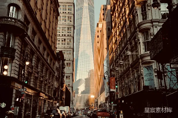 高清摄影 纽约摩天大楼的城市街景