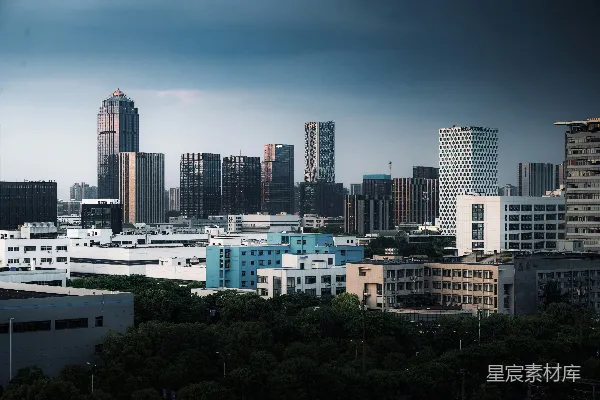 高清摄影 城市天际线的黄昏