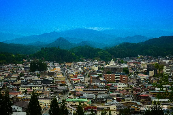 高清摄影 山城小镇的清晨