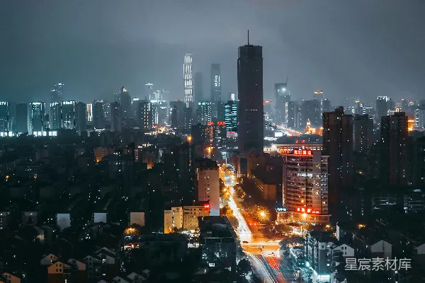 高清摄影 夜幕下的城市风光