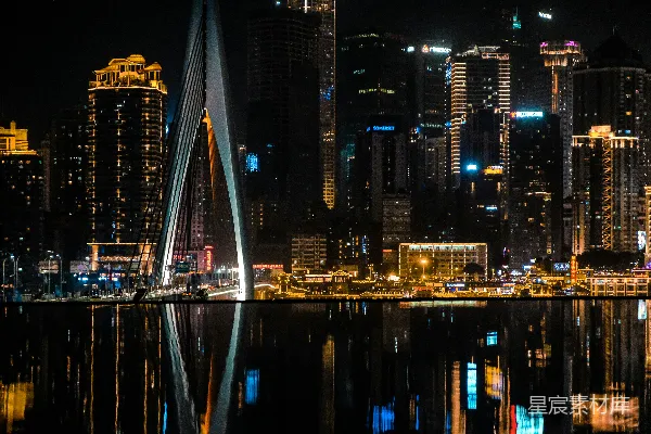 高清摄影 夜幕下的城市风光