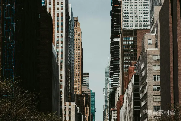 高清摄影 摩天大楼林立的纽约街景
