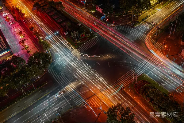 高清摄影 夜色中的城市交响