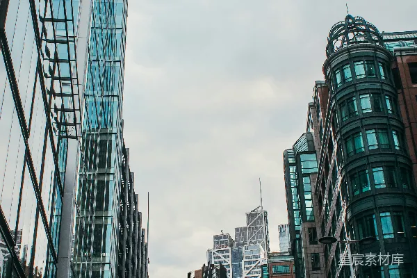 高清摄影 都市高楼林立的街景