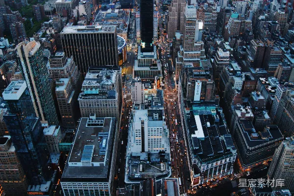 高清摄影 夜幕下的都市繁华