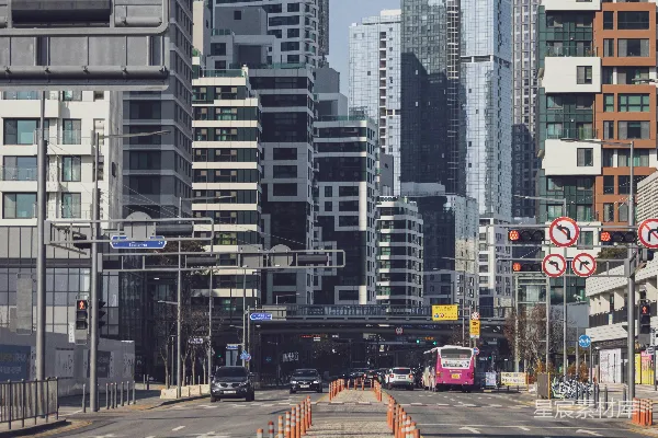 高清摄影 现代都市中的繁忙街道