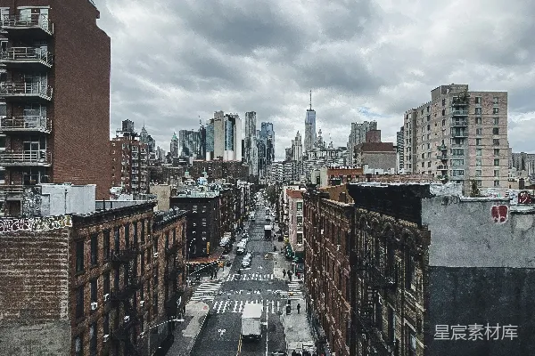 高清摄影 纽约街头的阴郁风景